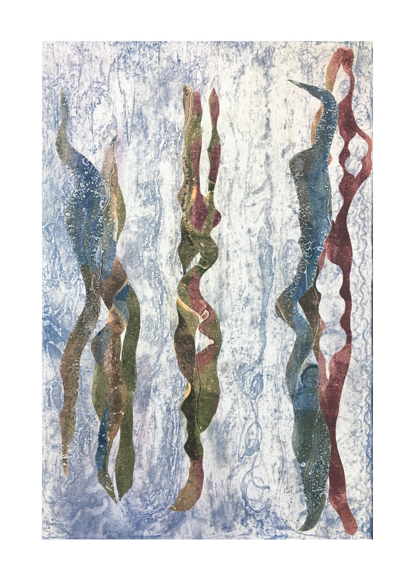 THE HARLEQUIN SERIES Collagraph: Edition Variable I/IV Image: 20 inches x 30 inches Paper: 20 inches x 30 inches Printed by Kathy Caraccio Printmaking Studio ©2020 Carol Morrison