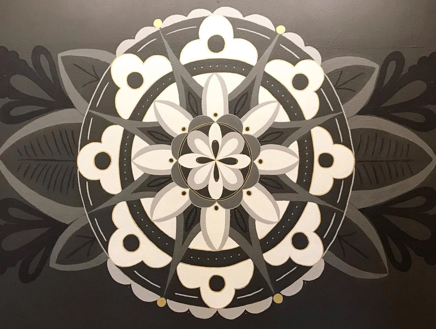 Mandala Mural Installation at The HeArt Box