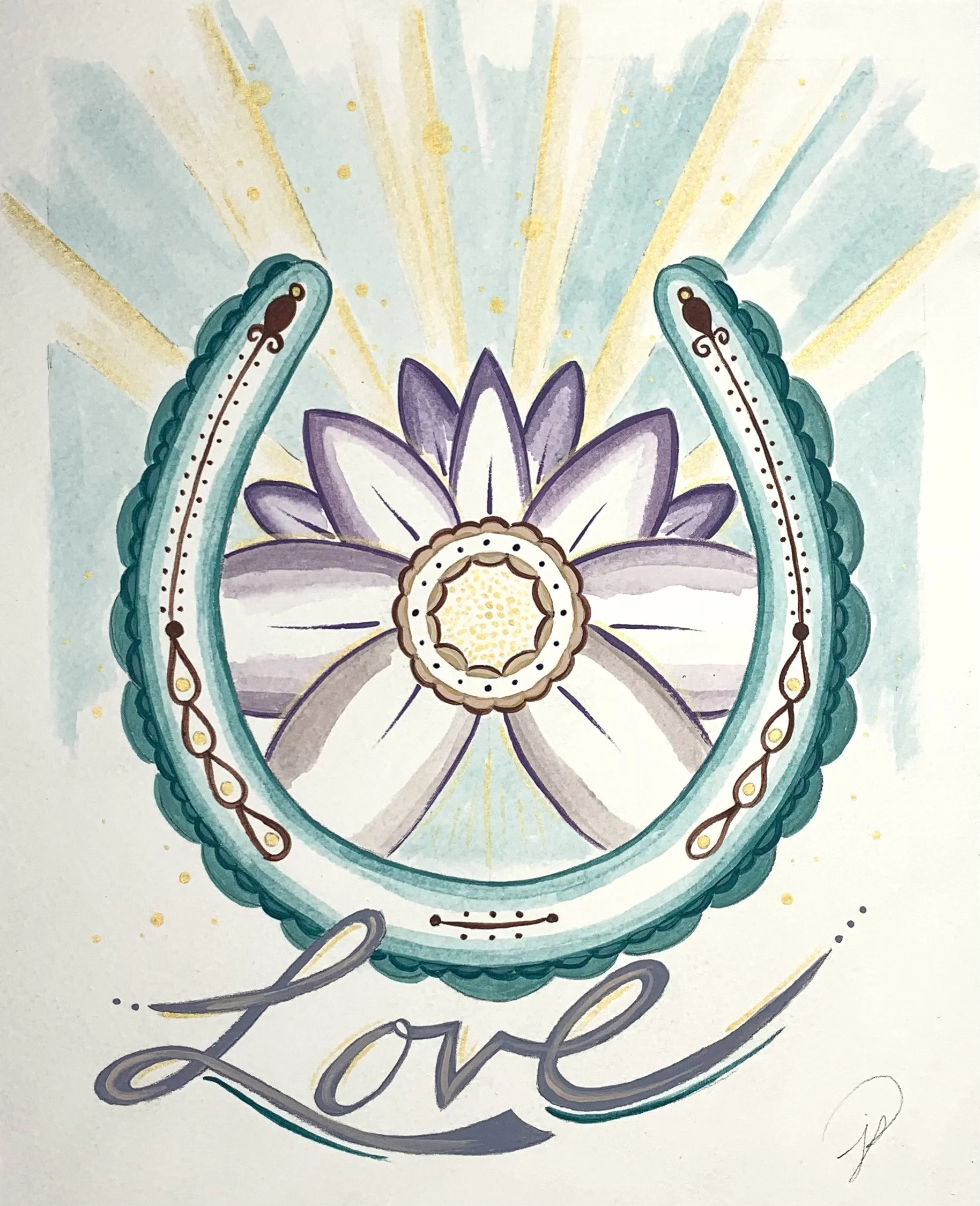Lucky in Love painting by Jill Sans
