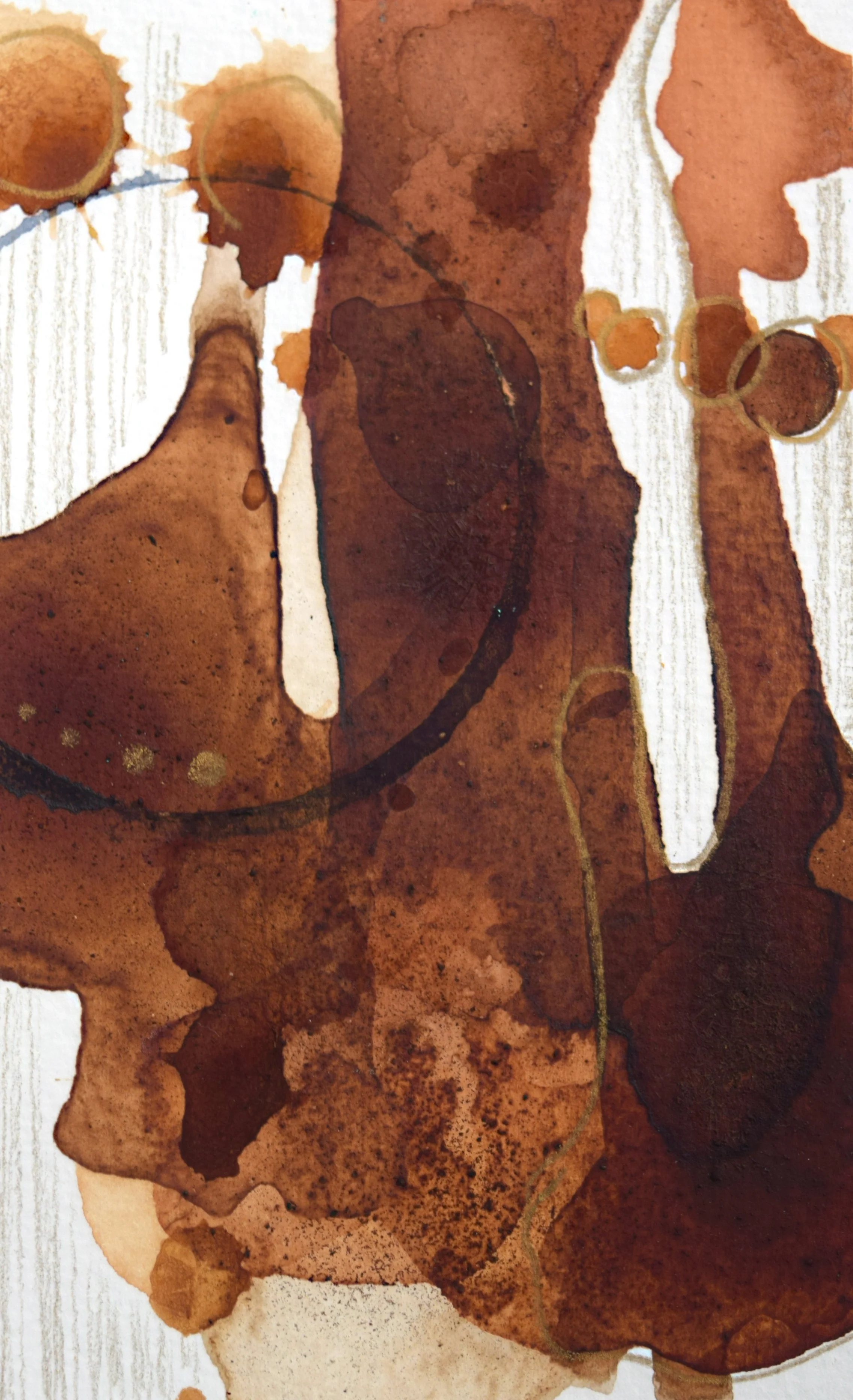 earth tone coffee ink with design elements