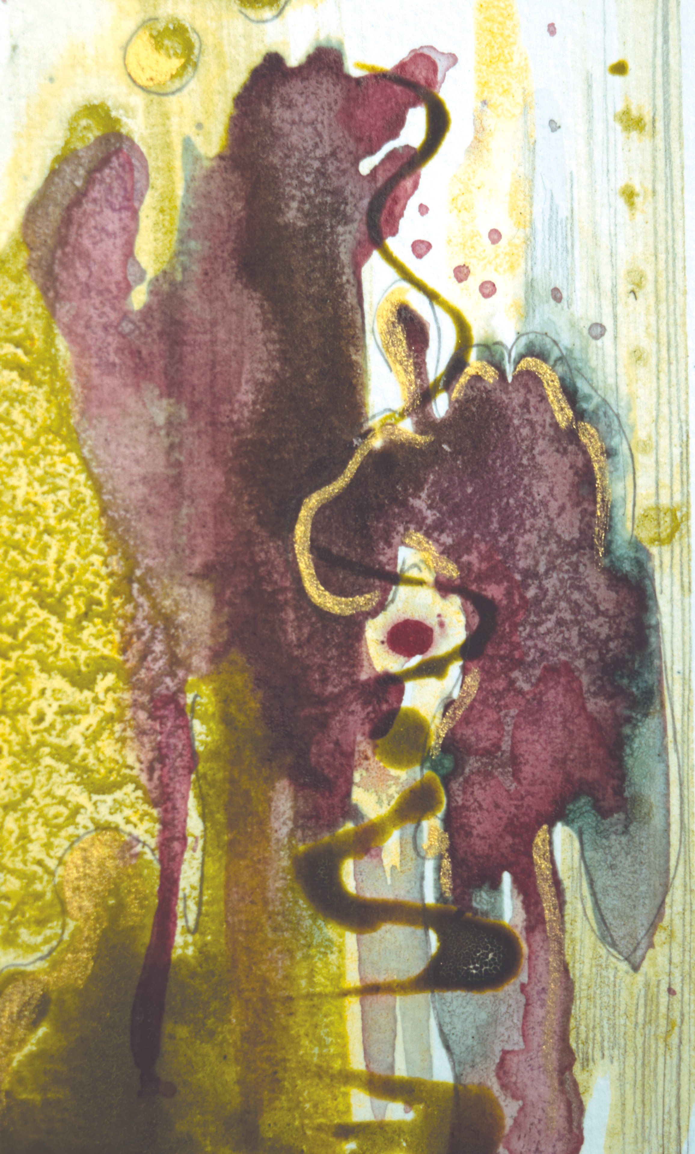 mixed media botanical ink on paper