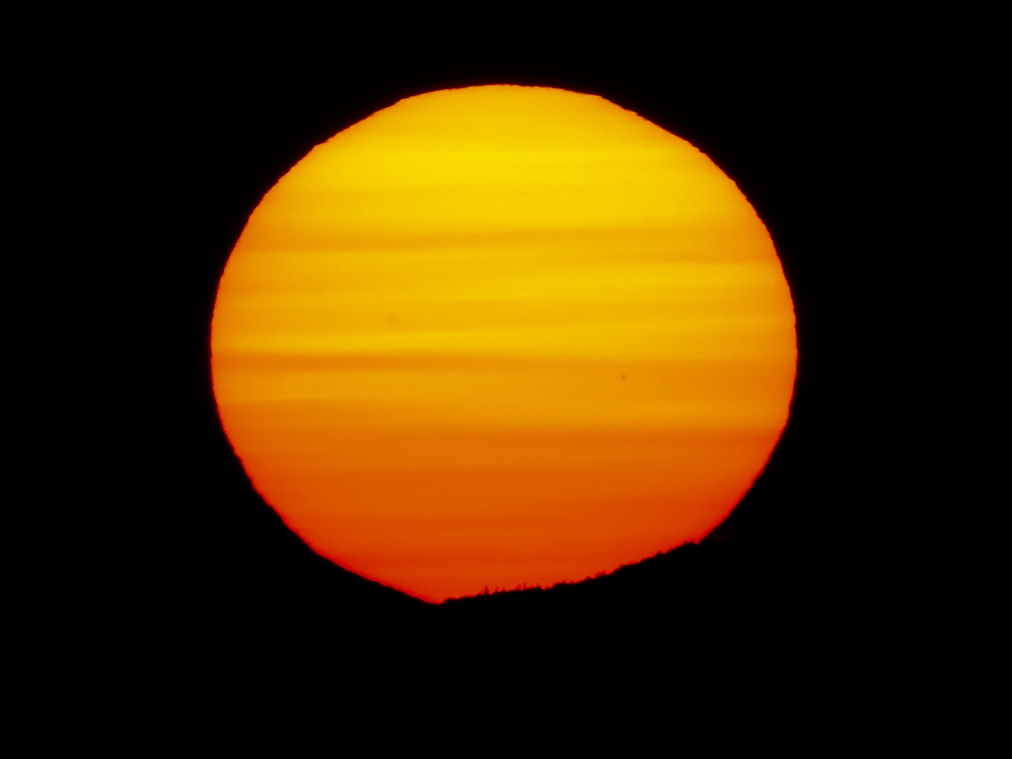 Large Sun at Sunrise 