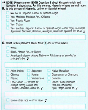 2010: Race/Ethnicity questions  Source: U.S. Census Bureau