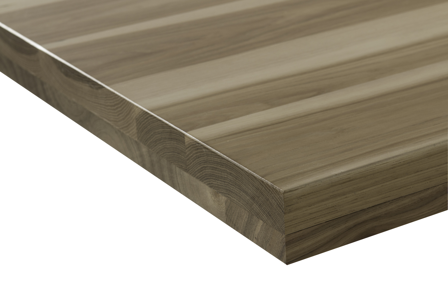 Detail of Solid Hickory Tabletop