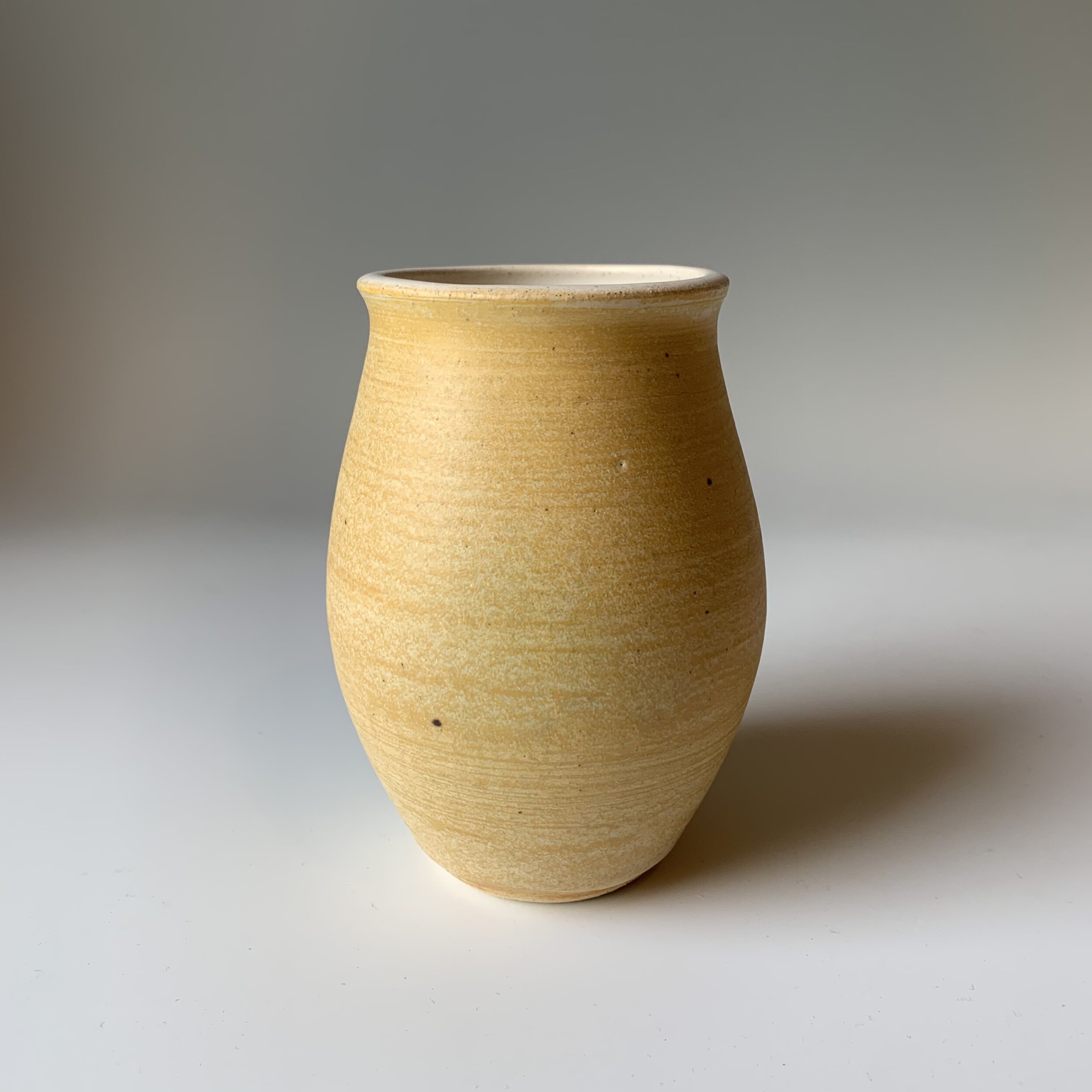 Yellow Matte Vase