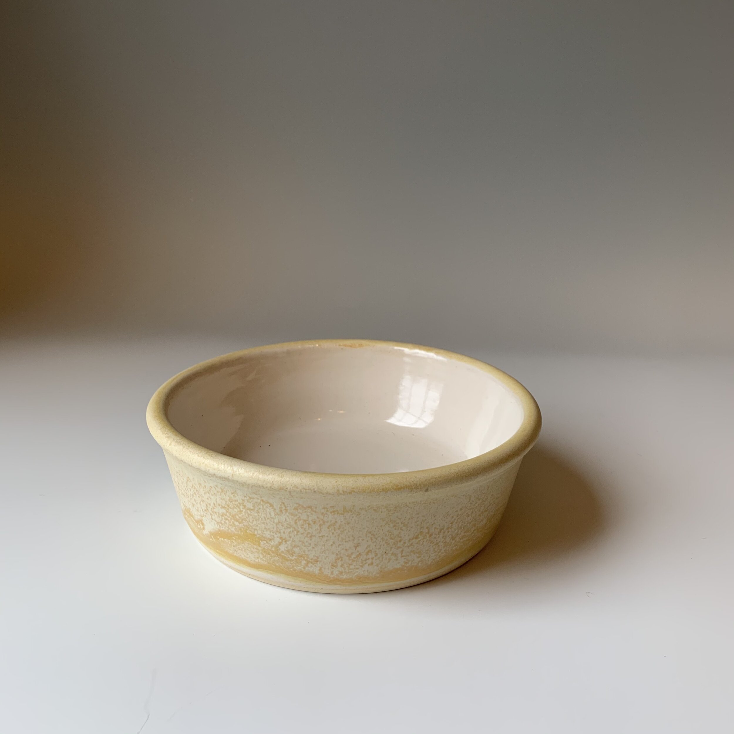 Yellow &amp; White Bowl