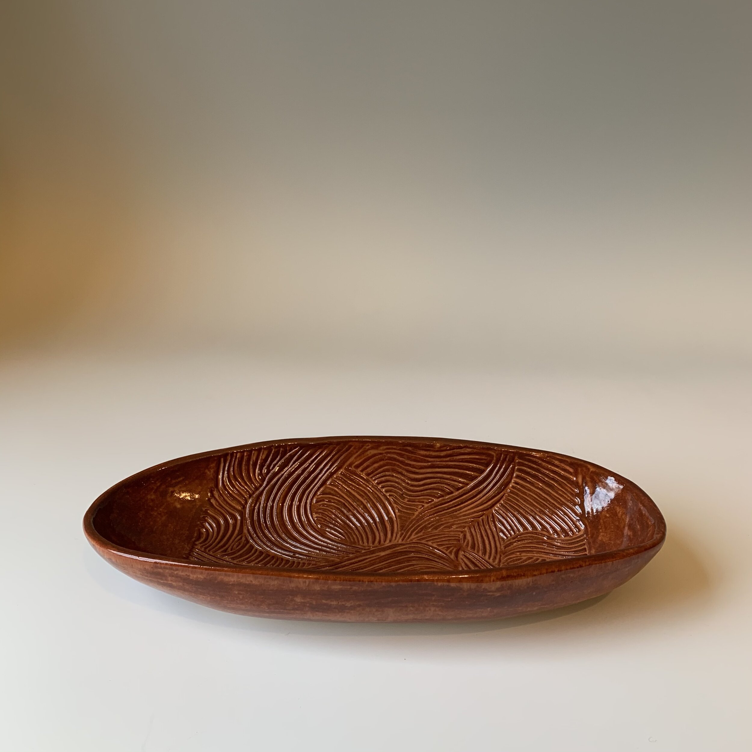 Cinnamon Oval Platter