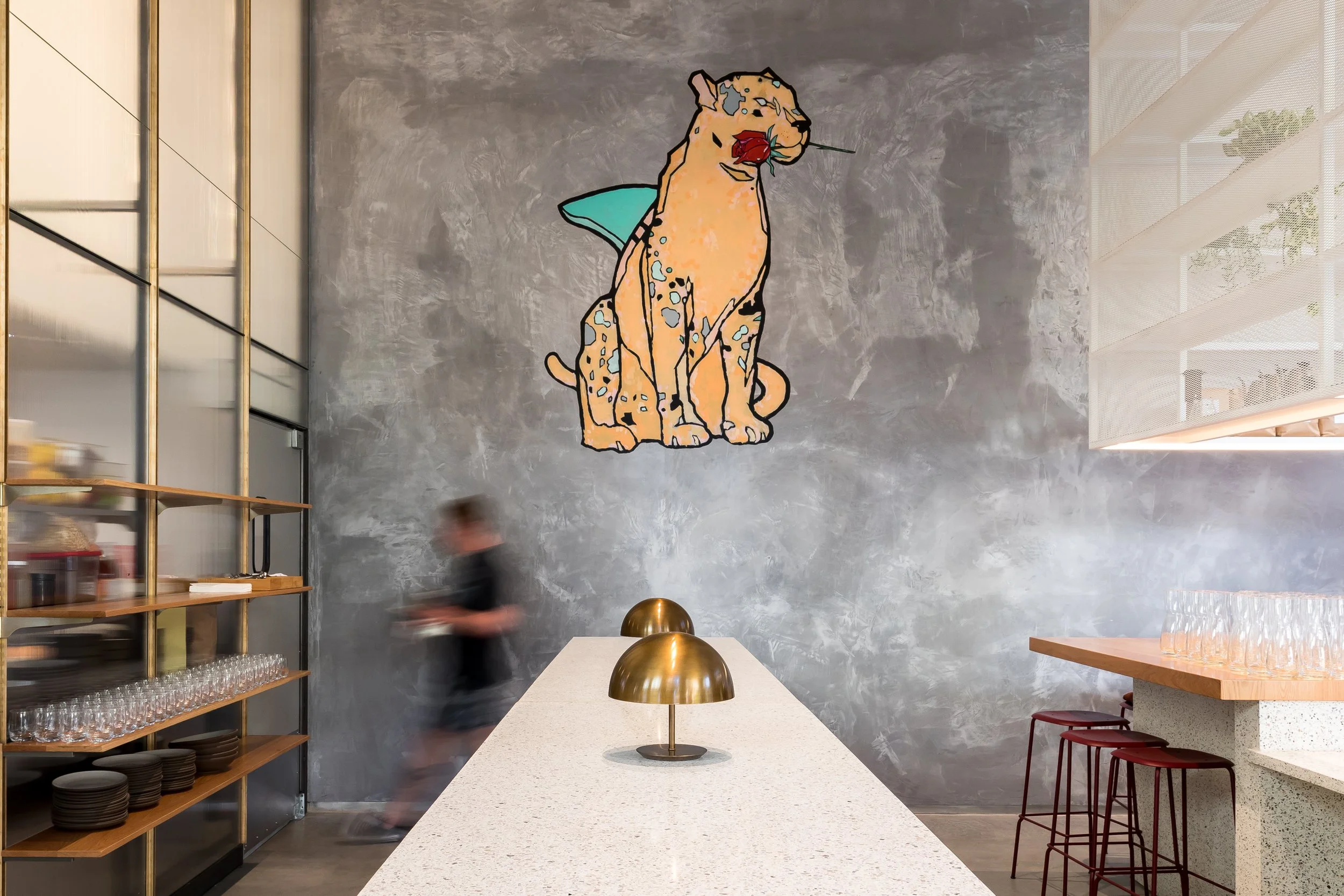 Los Angeles interior design photography of a coffee shop interior by Wayne Ford