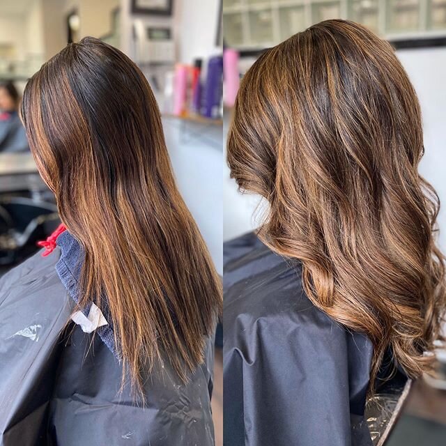 Dimensional color! #beforeandafter #correctivecolor #paishau #framar #calura #caluragloss #matrix #balayage