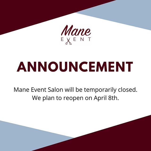 We are sad that due to the COVID-19 situation, we will be temporarily closing. We plan to reopen on 4/8/2020, but follow us for any updates. Our clients are our first priority and we look forward to having you once everyone is safe and healthy!