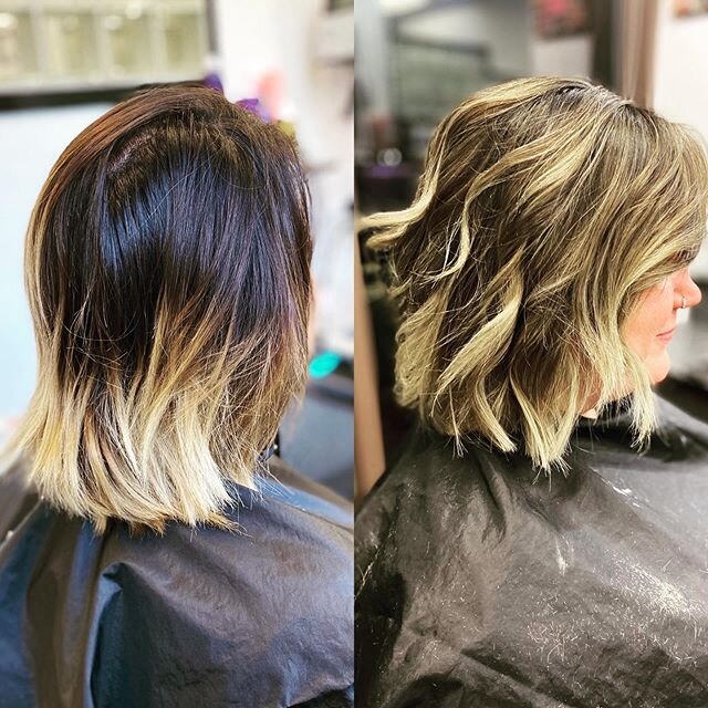 Transformation Wednesday! #correctivecolor #paishau #calura #caluragloss #olaplex #igkhair #rosemont #beforeandafter