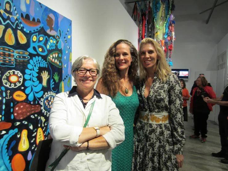Artist Nereida Garcia Ferra, Poet &amp; Writer Mia Leonin, and Artist Nina Surel