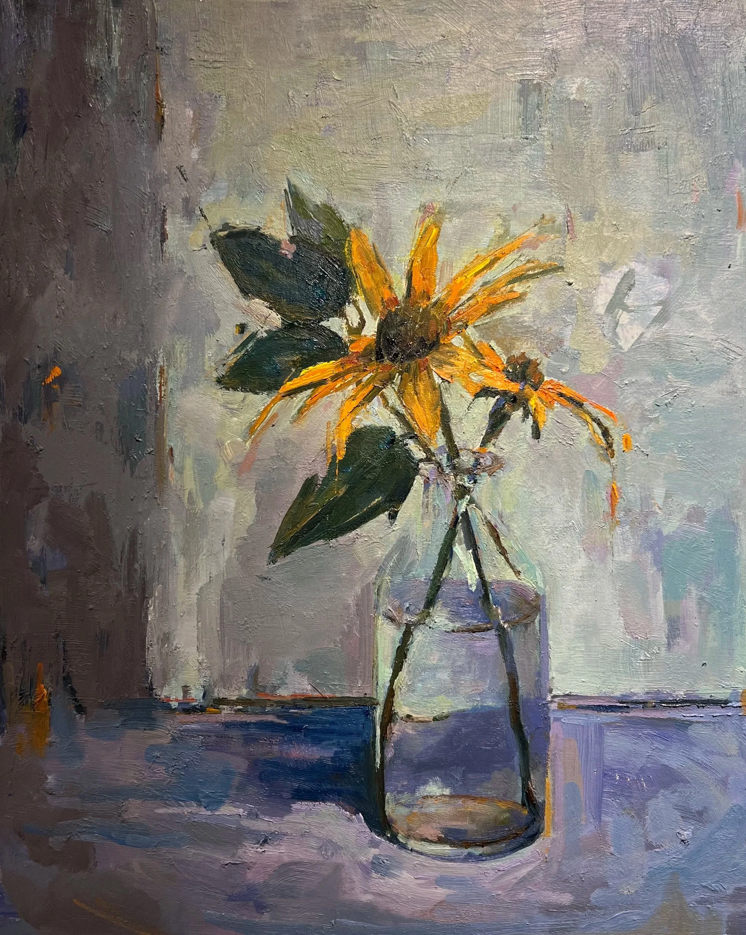  Life and Death I. Oil on wood panel, 18"x 24"