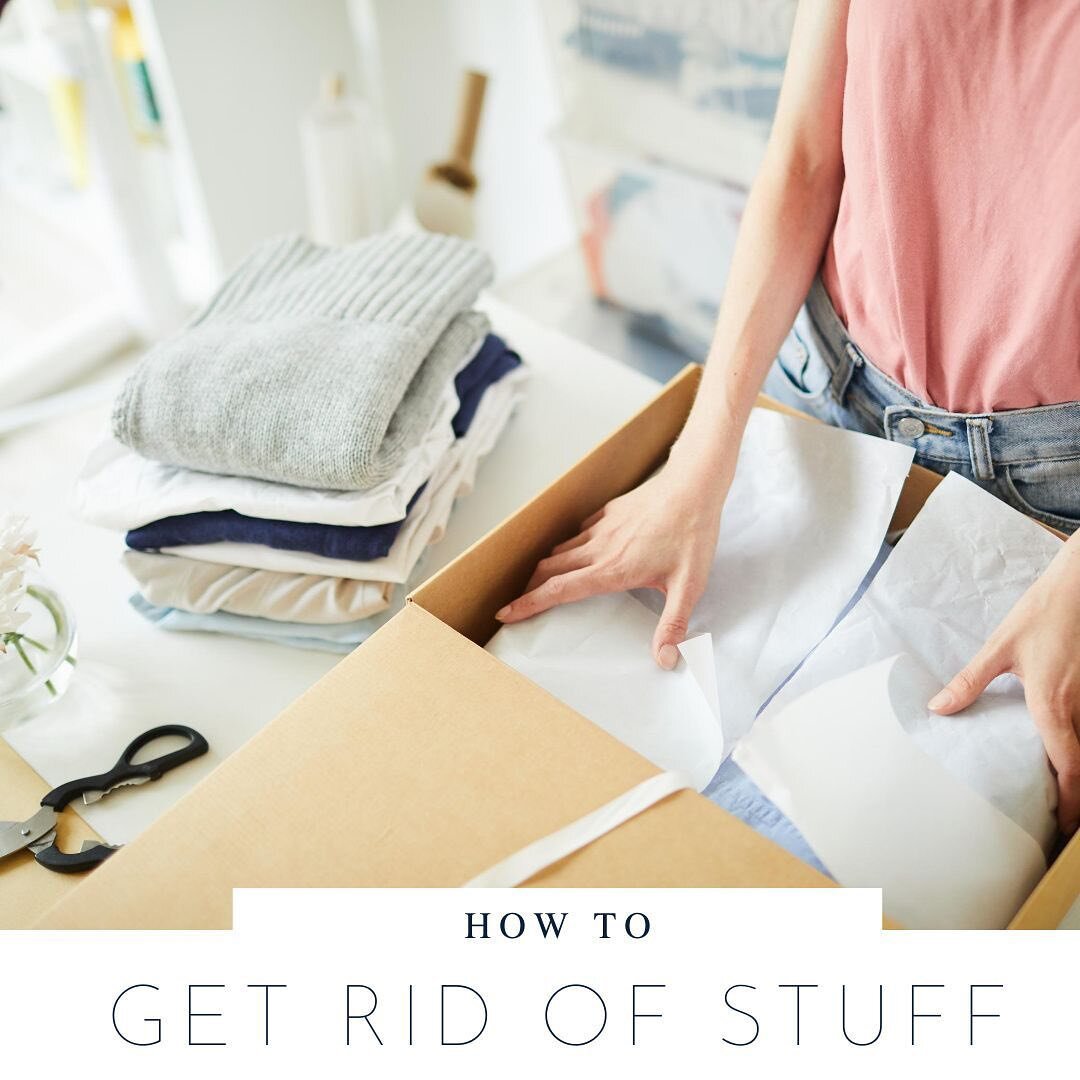 [How To] Get Rid of Stuff

✔ Swipe to see my mini guide
✔ Save this post so you can find it later! 

You can organize your entire home to the max with matching containers and and color coded systems... but in the end, you'll still just have a lot o