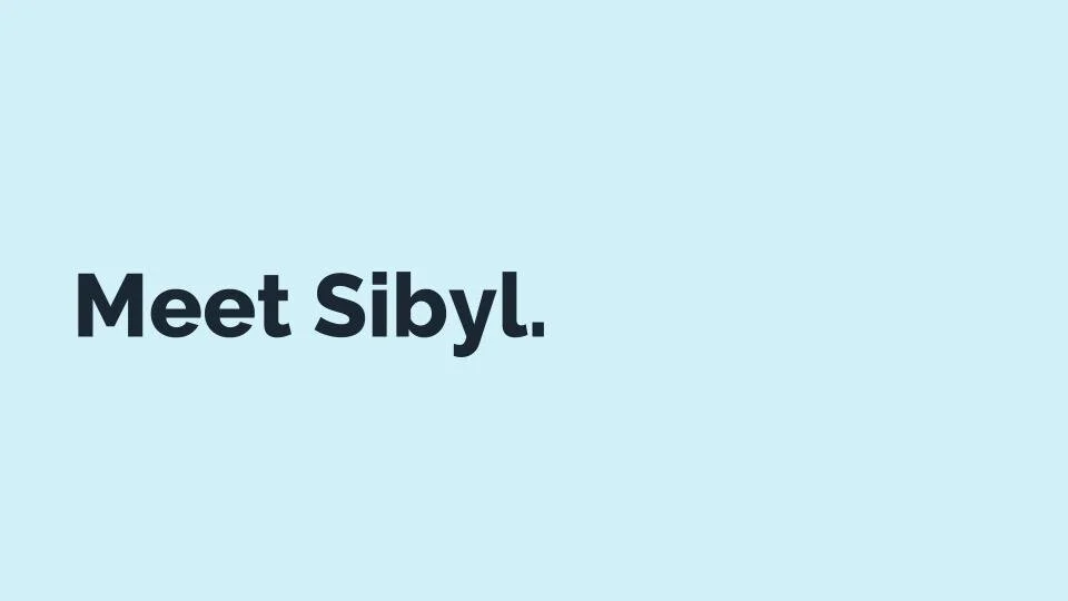  That’s where Sibyl comes in. 