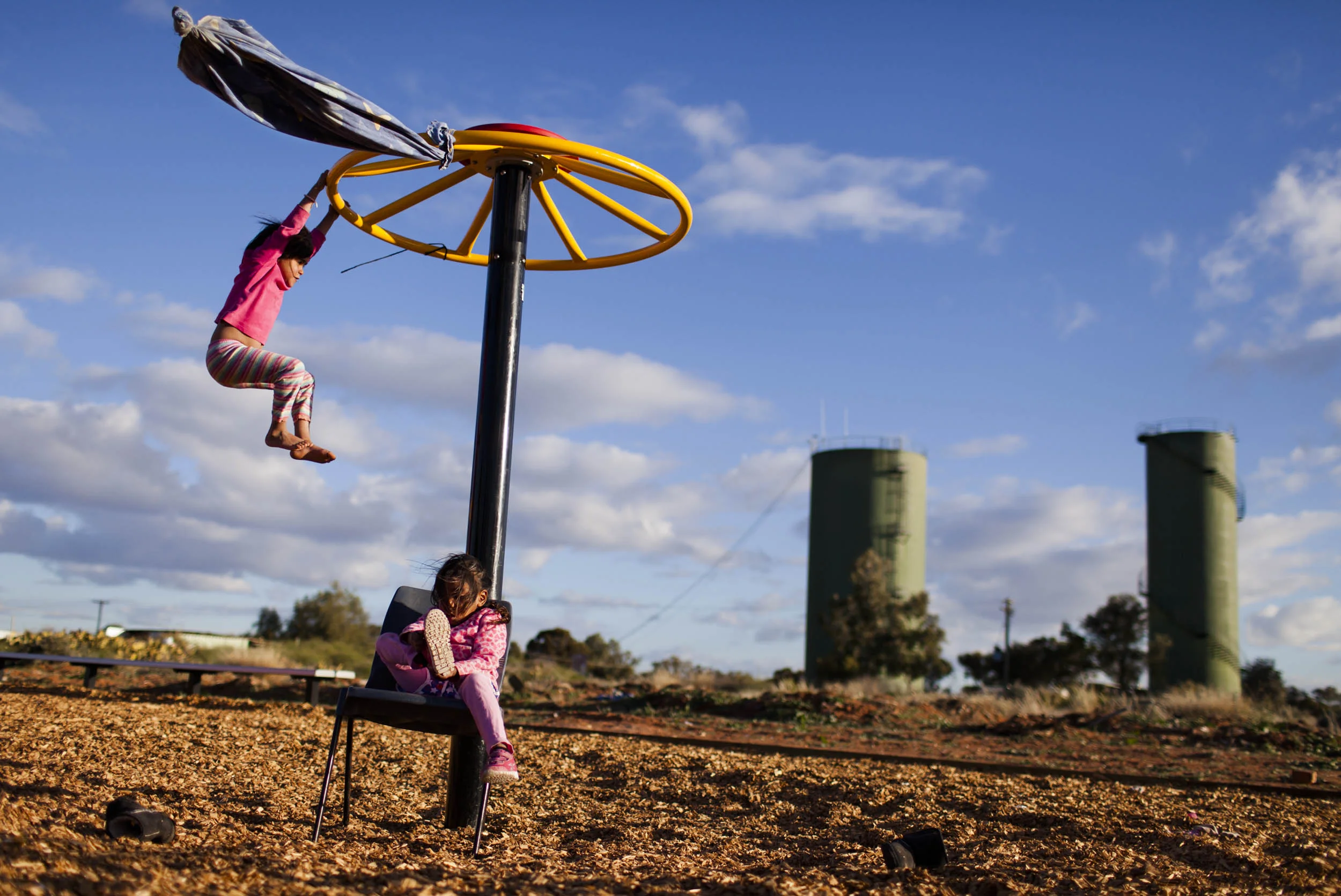 Children at play in Wilcannia, NSW.