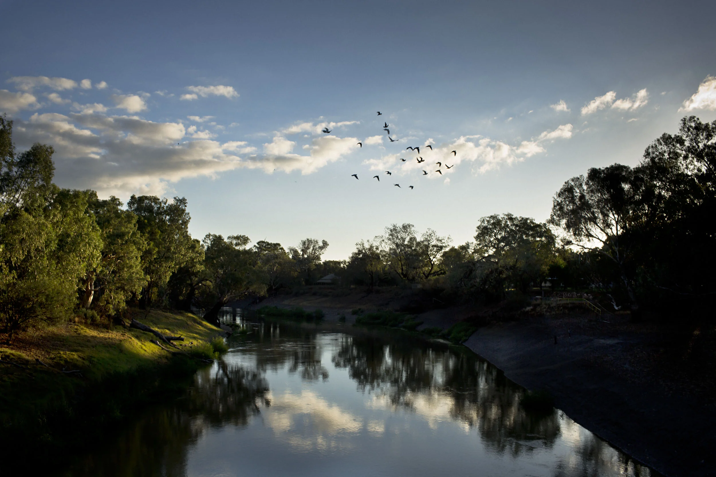 The Darling river, lifeblood to the Barkindji people in Wilcannia, NSW.