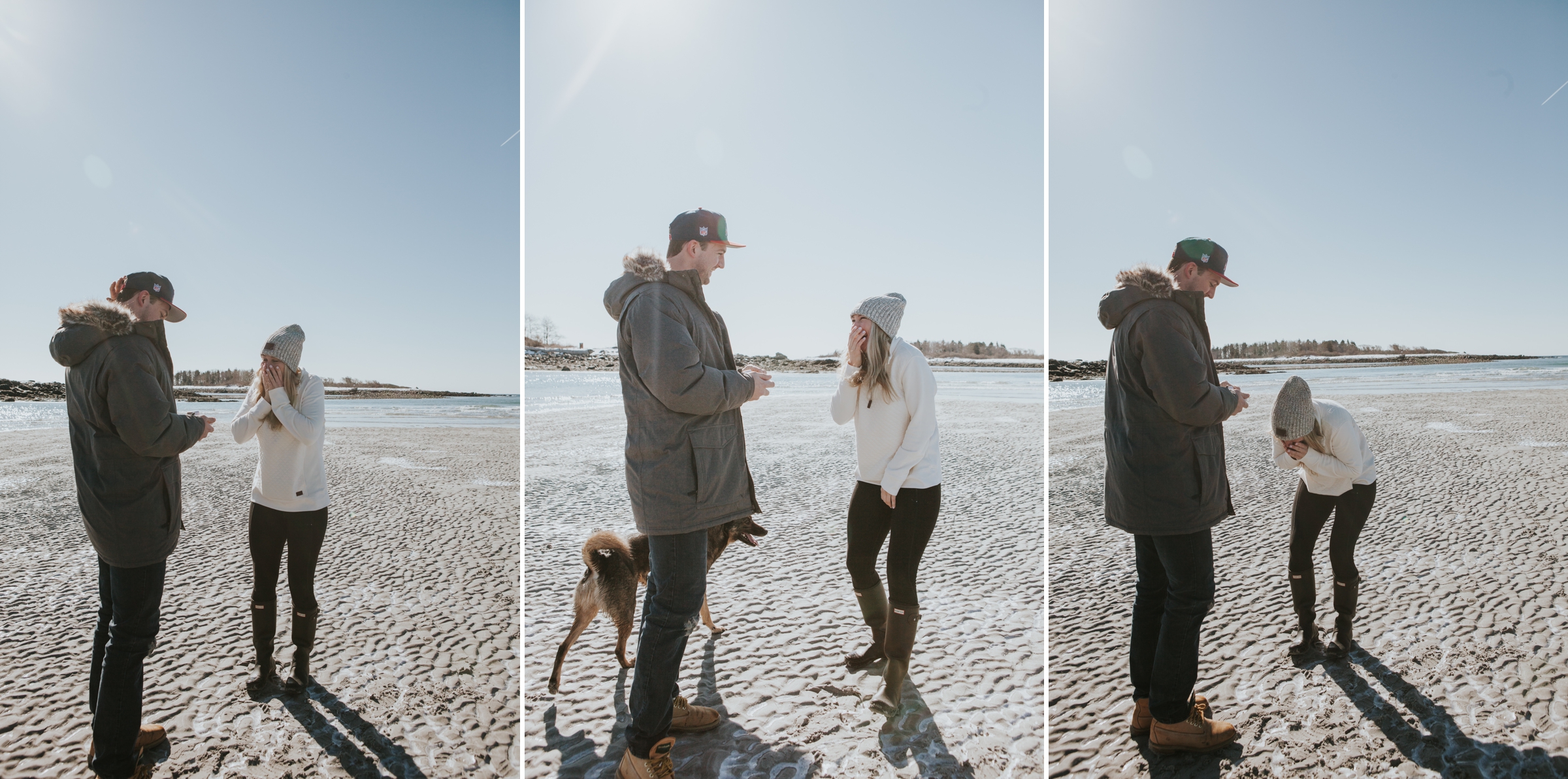 Goose Rocks Beach Kennebunkport Maine Engagement Proposal 1 © Heidi Kirn Photography.jpg