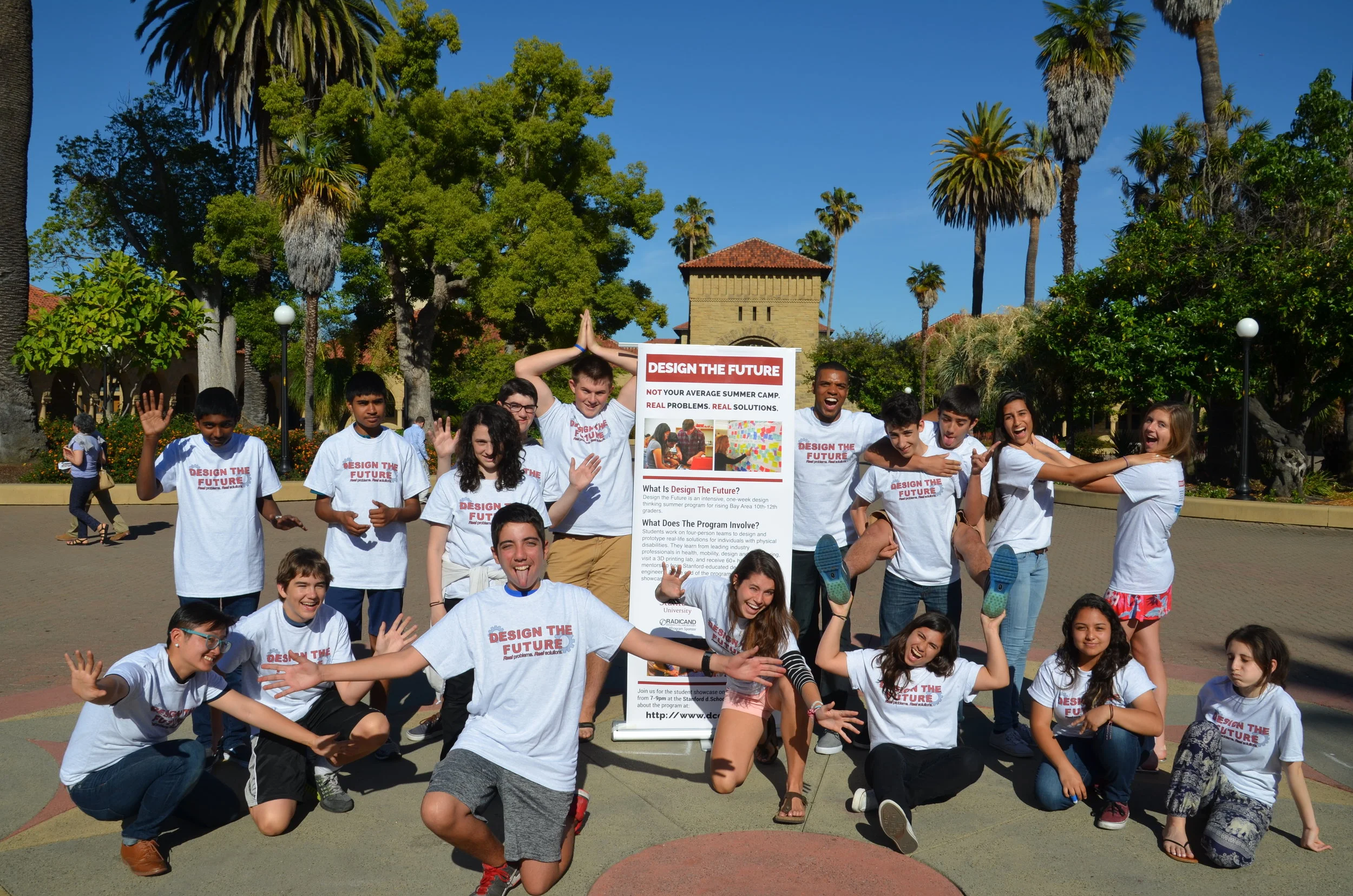 Kids and Adults Posing
