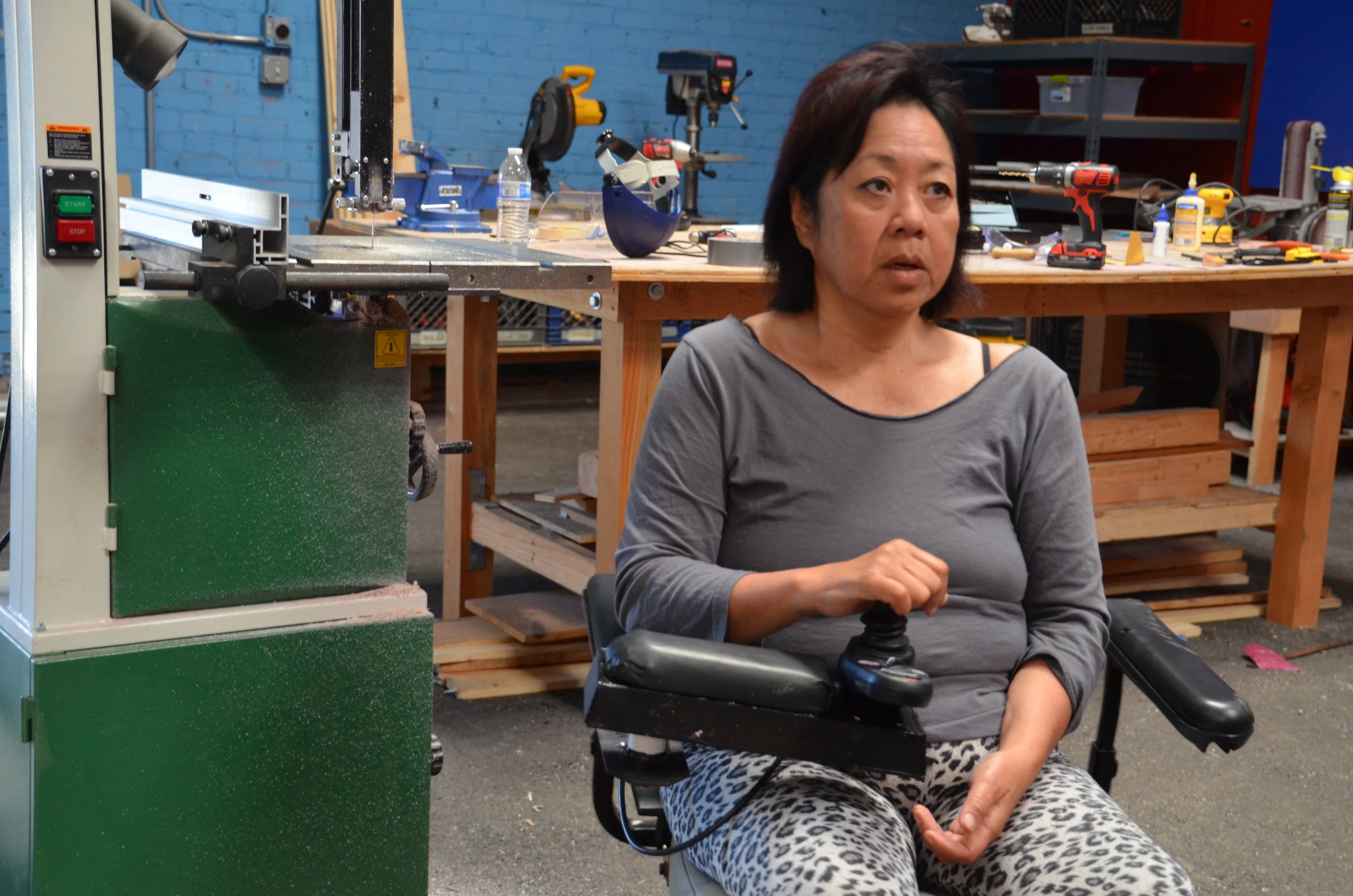 Woman Student in wheelchair