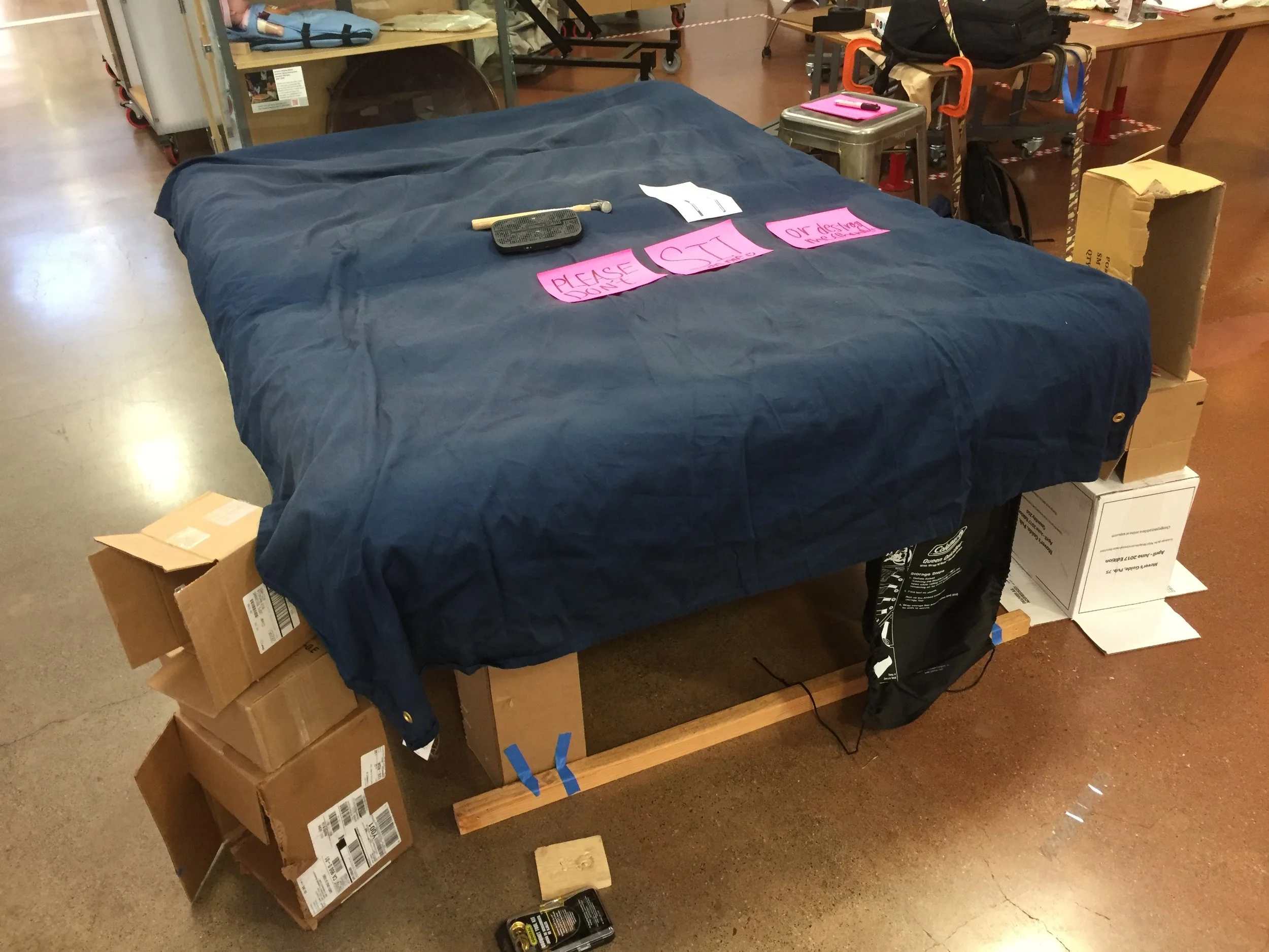 A bed