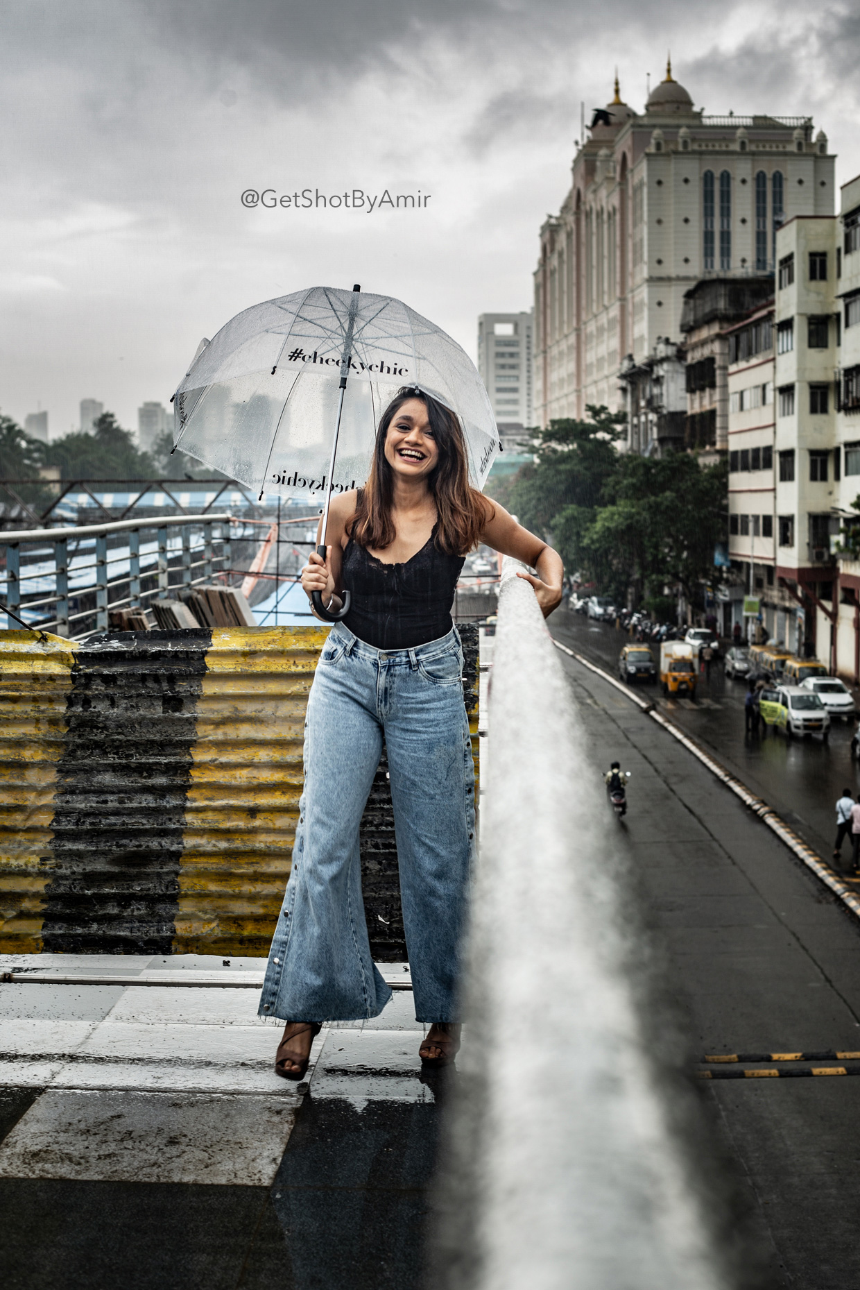 Creative rain photography in Mumbai