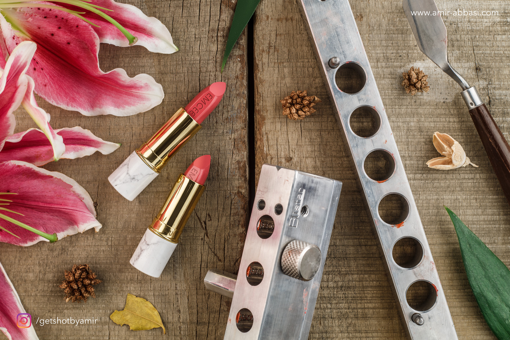 Flatlay Lipstick Product Photos