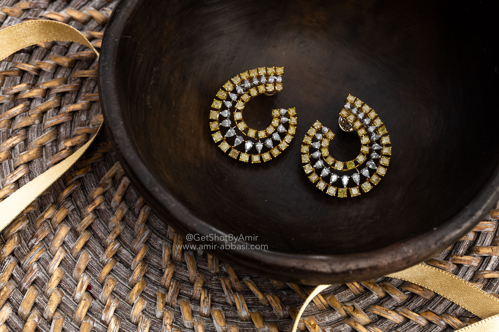 Diamond earrings jewellery photographer in Mumbai