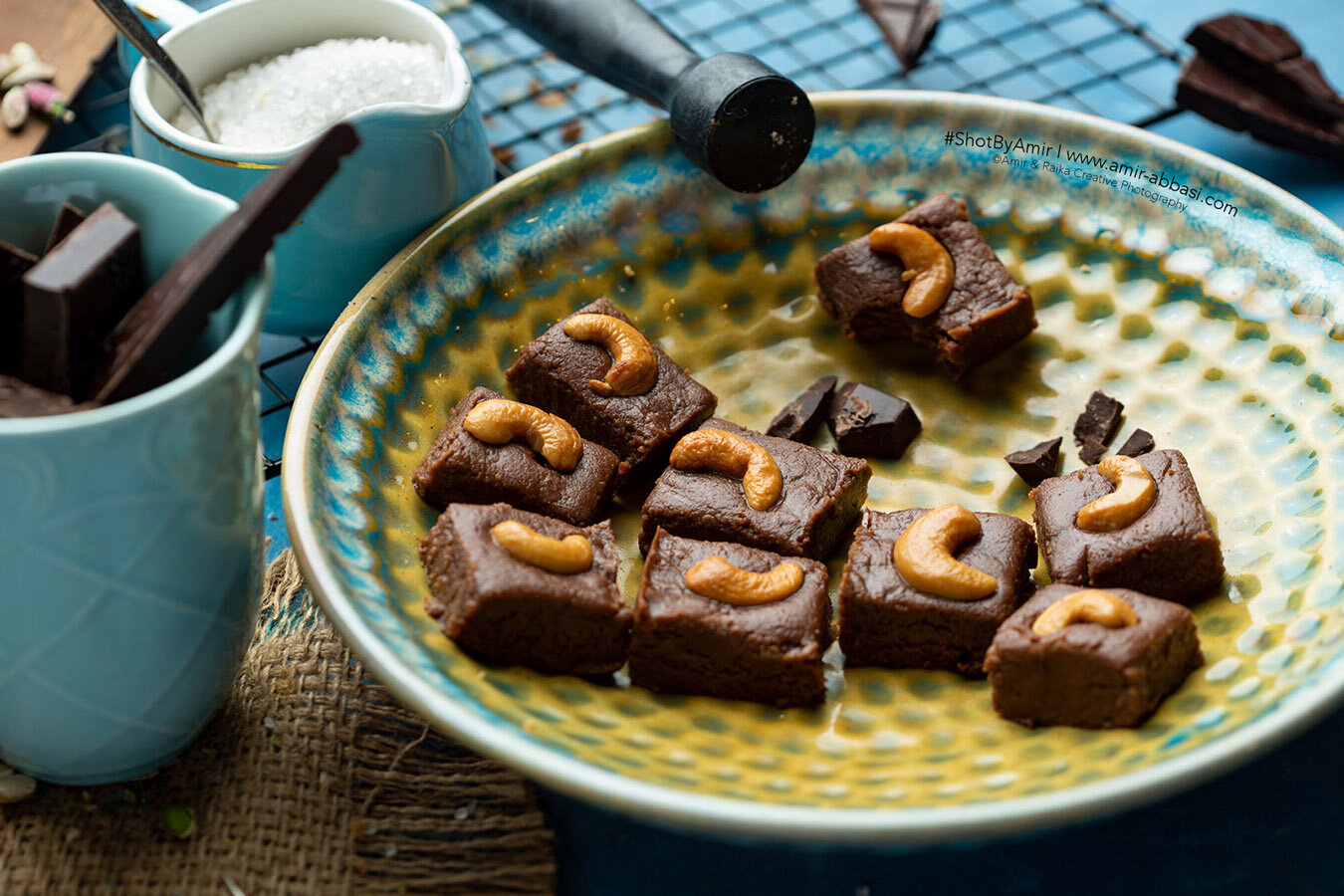 Chocolate Barfi Food Photography in Mumbai