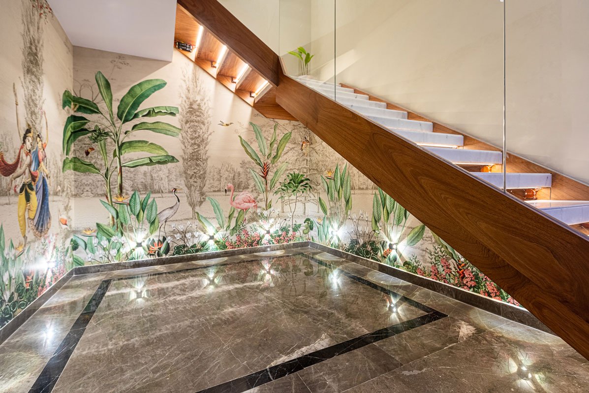 Wood and Marble Staircase Interior Photography in Mumbai &amp; Delhi