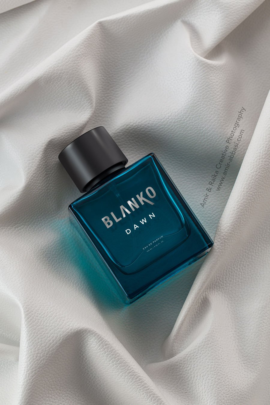 Amir & Raika Creative Photography brings to you the captivating scent of Blanko Perfume by King, captured in all its glory. 