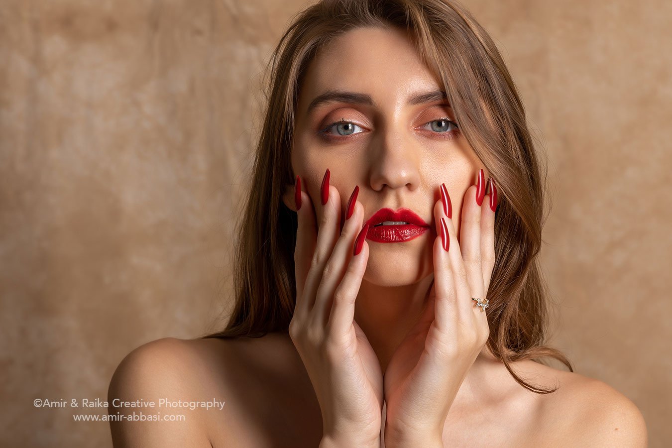 Creative Stick-on Nails photography on model