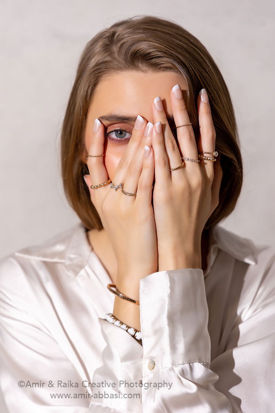 Creative Stick-on Nails photography on model in Mumbai