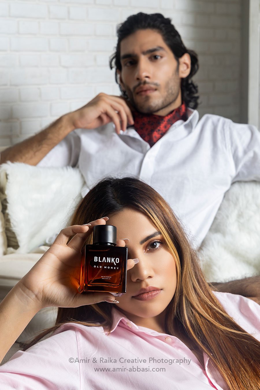 Advertising fashion photographer in Mumbai shoots for perfume brand Blanko