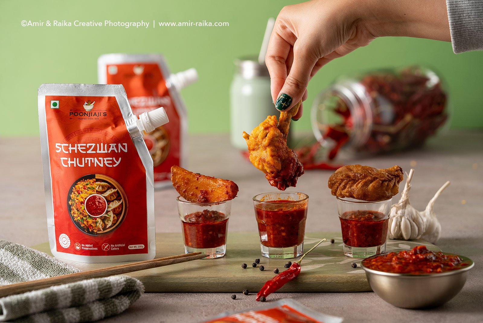 Shezwan Chutney Food Photography in Mumbai