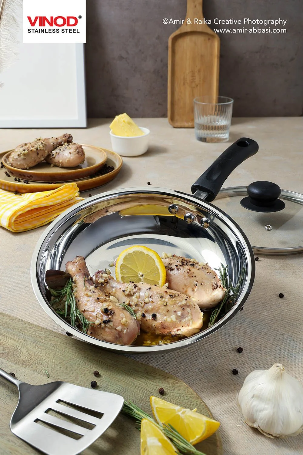 Light, reflection, and elegance - cookware that shines as beautifully as the food it serves.