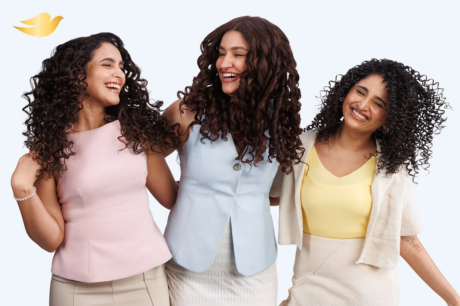 Dove’s curly hair shampoo and conditioner campaign, photographed through fashion and beauty photography in Mumbai, India.