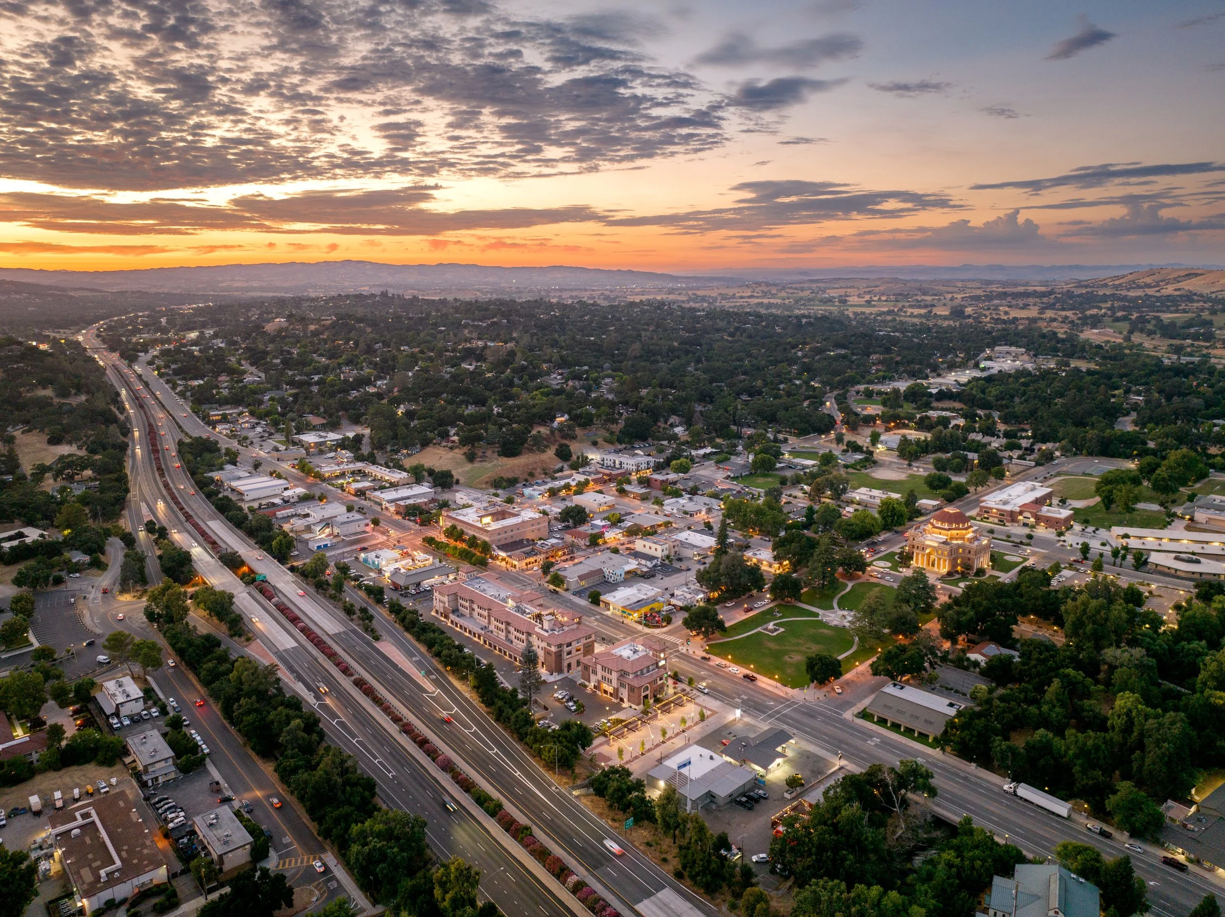 Atascadero Downtown Sunset Photo