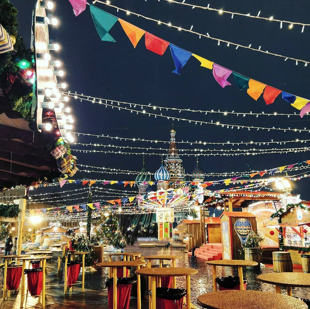 Christmas market in Moscow, 2017