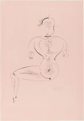 I lovely selection of Oskar Schlemmer’s artwork over on the MoMA site Oskar Schlemmer (4 September 1888 – 13 April 1943) was a German painter, sculptor, designer and choreographer associated with the Bauhaus school. In 1923 he was hired as Master of Form at the Bauhaus theatre workshop, after working some time at the workshop of sculpture. His most famous work is “Triadisches Ballett,” in which the actors are transfigured from the normal to geometrical shapes. Also in Slat Dance and Treppenwitz, the performers’ costumes make them into living sculpture, as if part of the scenery.