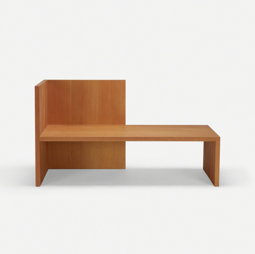 Donald Judd Wintergarden bench, 1980 Douglas Fir Wood & Plywood Furniture