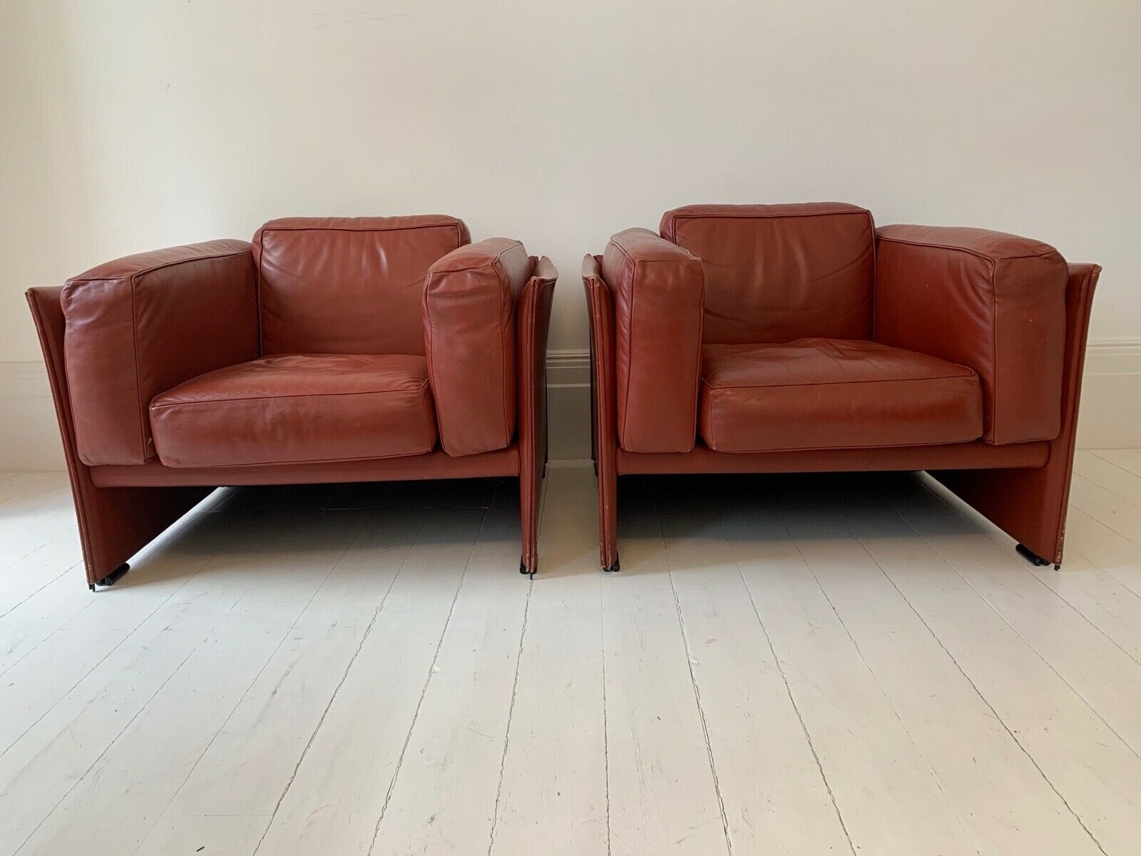 Cassina leather armchairs designed by Mario Bellini £5,500.00