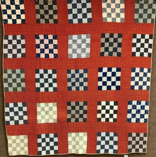 Checkerboard Antique Quilt £291