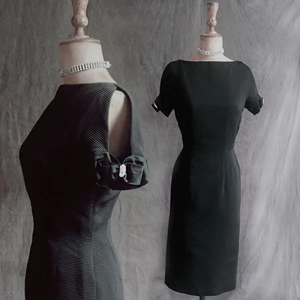 black 60s diamonte sleeve main image.jpg
