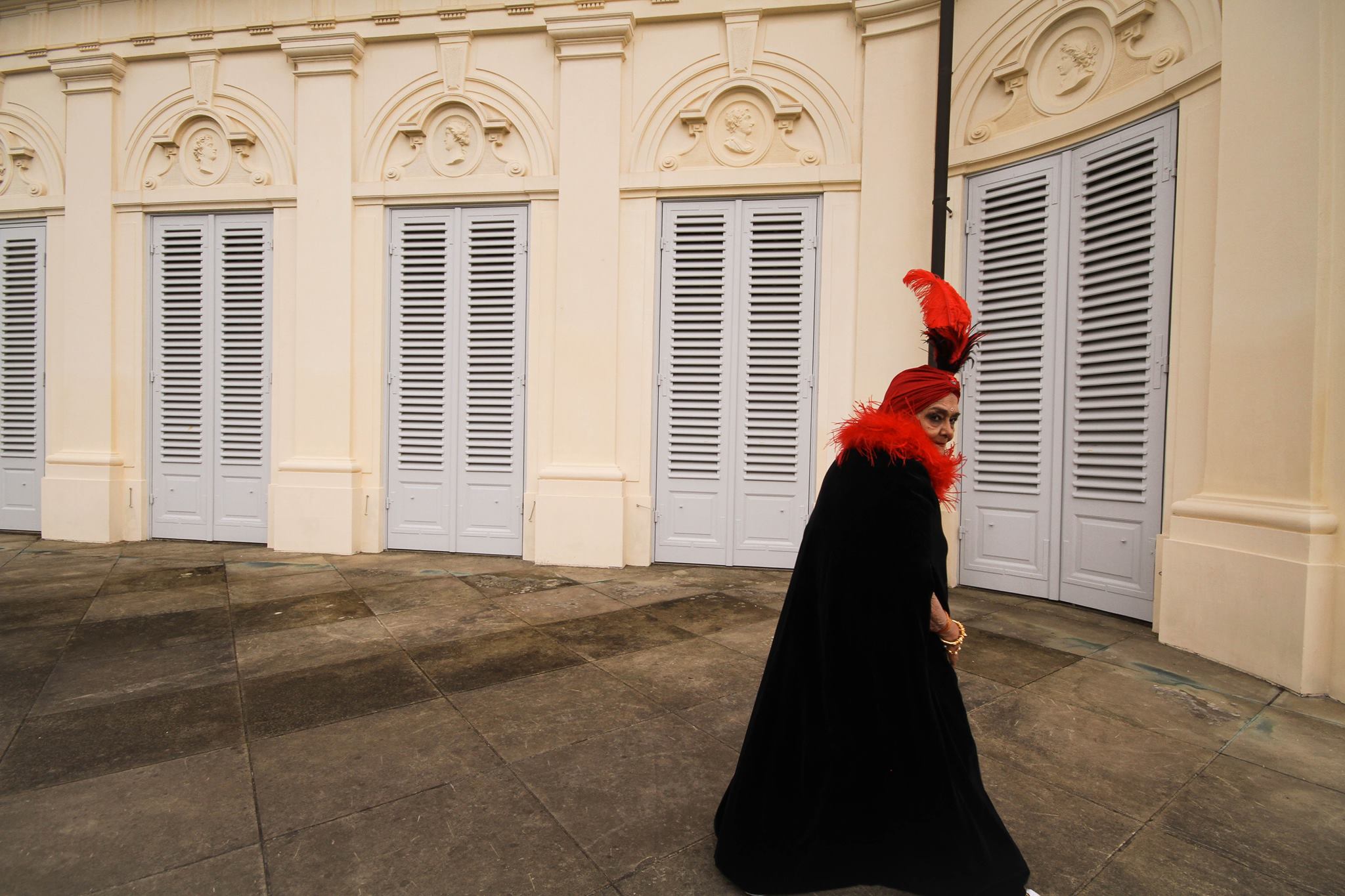  Untitled.&nbsp;A night before the shoot, Indri dreamt she was singing for an audience in 1920s Paris. Akademie Schloss Solitude, Germany.&nbsp; 