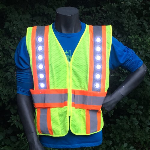 Running Light Vests, LED Reflective Safety Vests — LED Light Vest