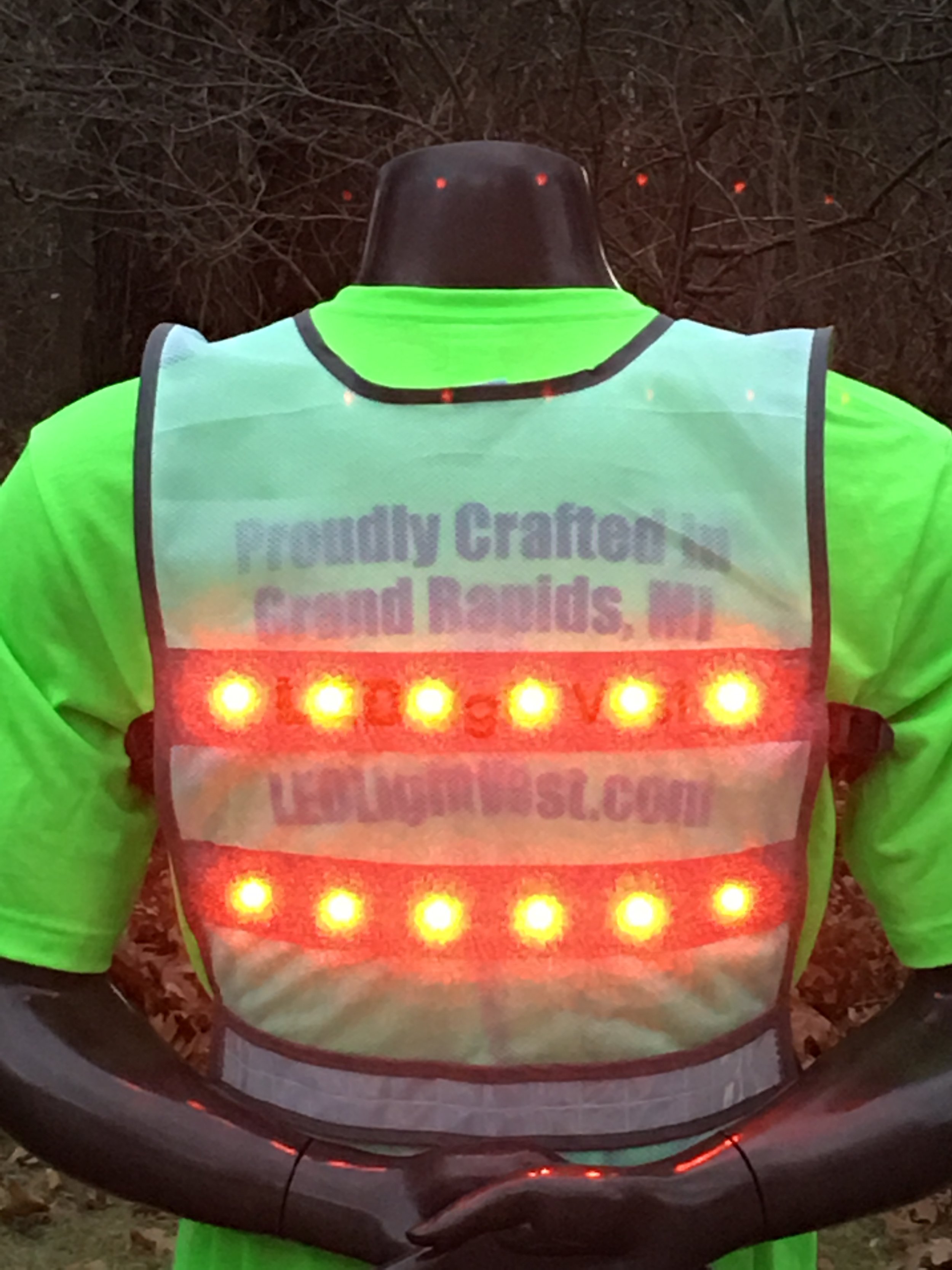 Led Reflective Vest Safety Gear, Rechargeable Light Up Running