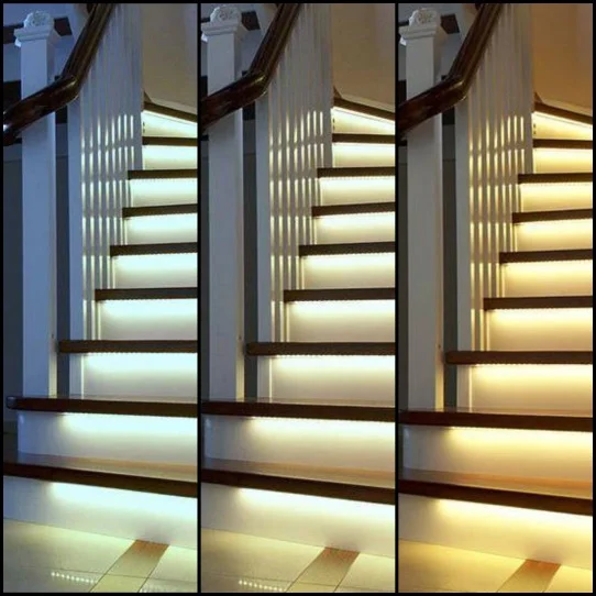Stair lighting shades of light