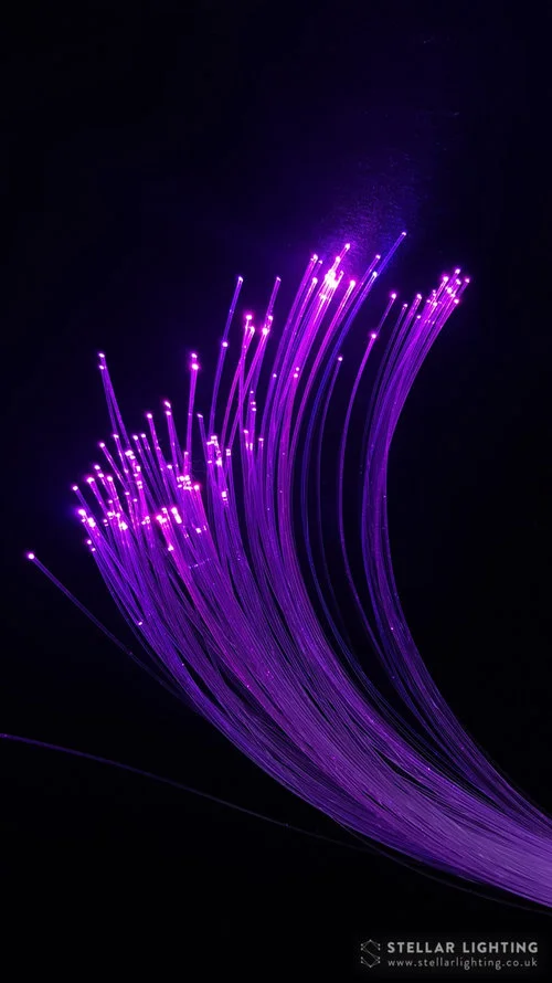 Fibre optic lighting kit with purple fibre optic bundle