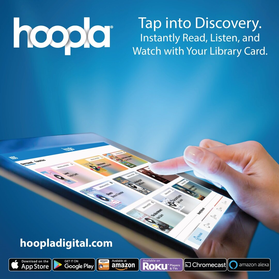 The library at your fingertips- introducing hoopla!